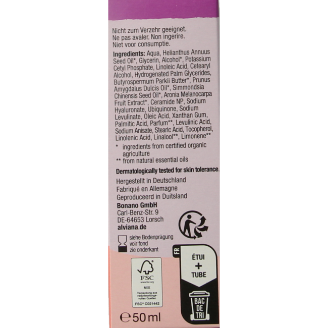 Alviana Night Cream anti-ageing Q10 50 Millilitre