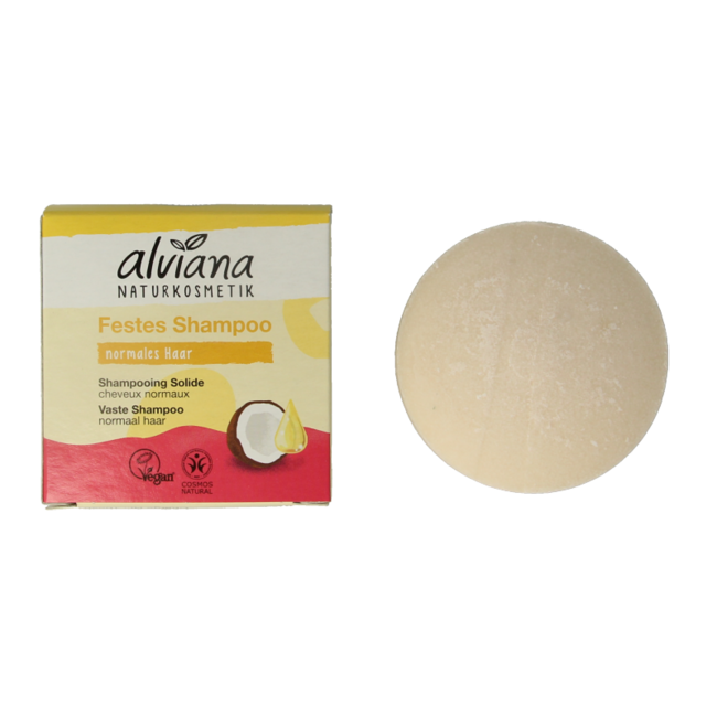 Champú sólido Alviana para cabello normal 60 gramos