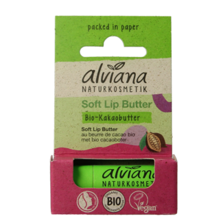 Alviana Masło do ust Alviana Lip butter soft z masłem kakaowym 5 gramów