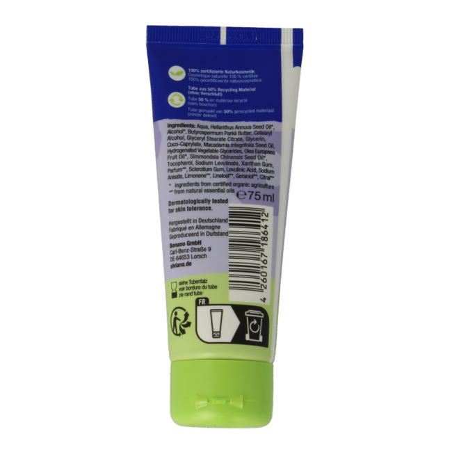 Alviana Hand cream repair & care 75 Millilitres