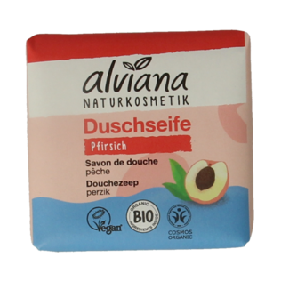 Alviana Pain de savon douche Alviana pêche 100 g