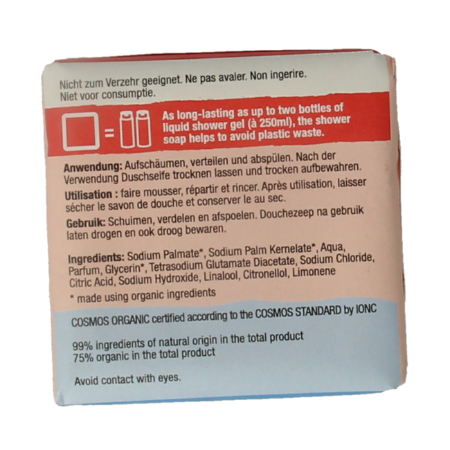 Pain de savon douche Alviana pêche 100 g