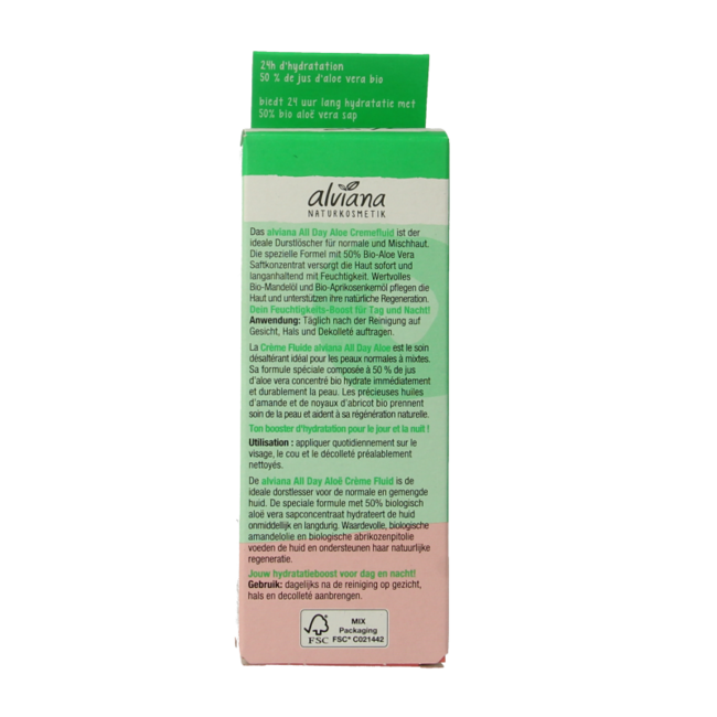 Alviana All day aloe creme fluid 50 Millilitre