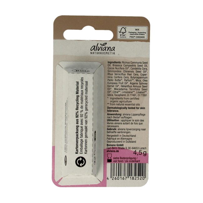 Alviana Lippenpflege Bronze 4,5 Gramm