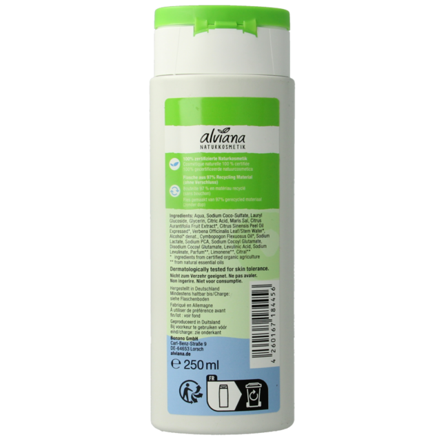 Alviana Douchegel feel fresh 250 Milliliter