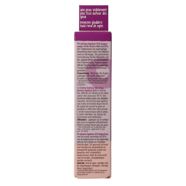 Alviana Contorno de ojos antiedad Q10 15 mililitros