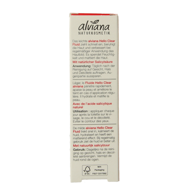 Alviana Hello clear fluid 30 mililitros