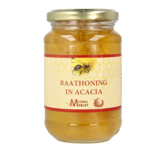 Michel Merlet Miód akacjowy z plastrem miodu 500 gramów