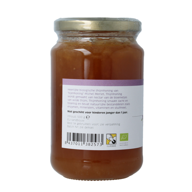 Miel de tomillo ecológica 500 g
