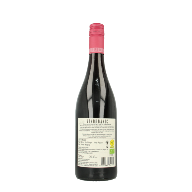Vinorganic Merlot Italia rood bio 750 Milliliter