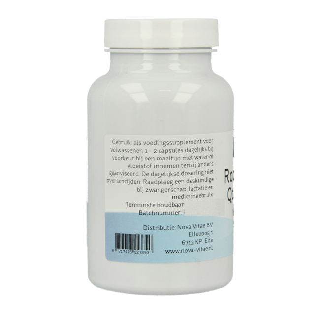 Nova Vitae Roter Reishefe + Q10 + Knoblauch 180 vegetarische Kapseln