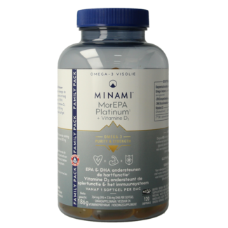 Minami Minami MorEPA Platinum + Vitamin D3 120 Weichkapseln