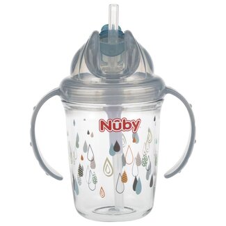Nuby Gobelet anti-fuite 240 ml gris 12+ mois 1 pièce
