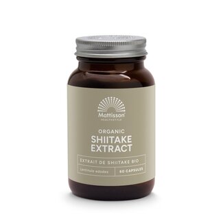 Mattisson Mattisson Shiitake-Extrakt 400 mg Bio 60 vegetarische Kapseln