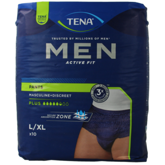 Tena Pantalones Men Active Fit Pants Plus L/XL 10 unidades