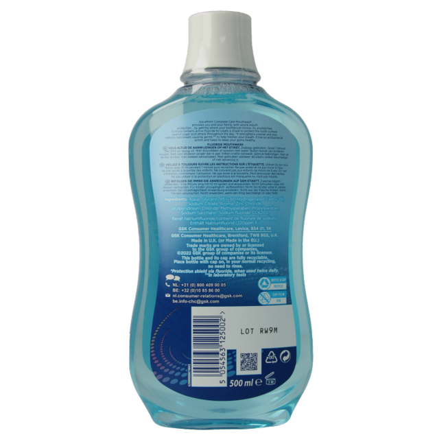 Aquafresh Mouthwash Complete Care 500 Millilitres