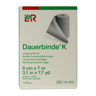 Dauerbinde Bandaż elastyczny Dauerbinde K 7m x 8cm, 1 sztuka