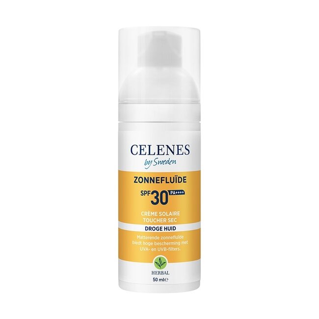 Fluide solaire Celenes Herbal dry touch SPF30+ 50 ml