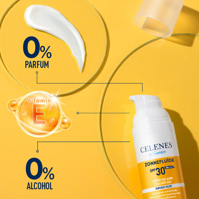 Celenes Herbal Dry Touch Sonnenfluid LSF30+ 50 Milliliter