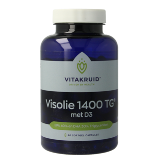 Vitakruid Visolie 1400 TG Triglicerydy z D3 90 kapsułek żelowych