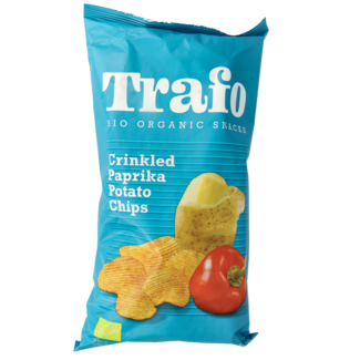 Trafo Organic paprika crinkle crisps 125 Gram