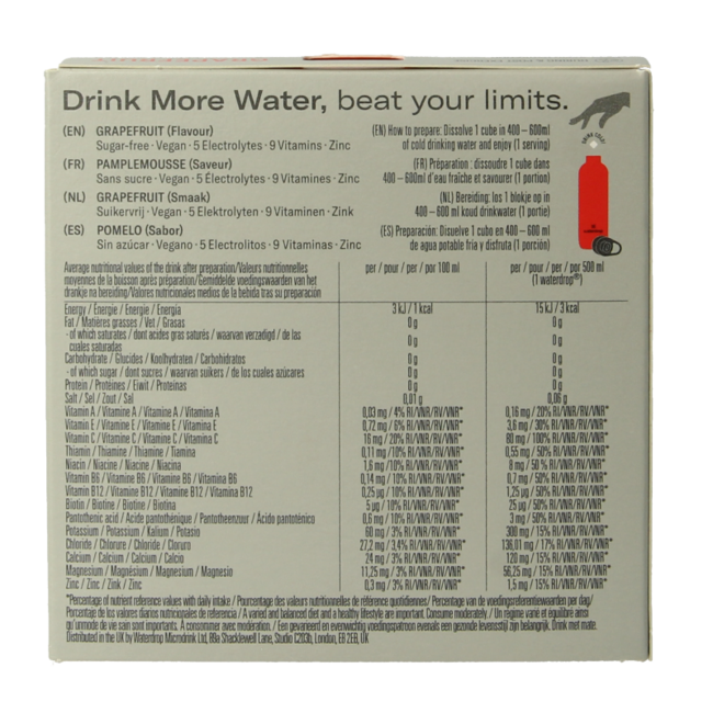 Waterdrop Microlyte tabletki musujące o smaku grejpfrutowym 12 szt.