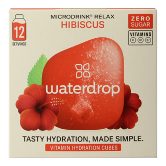 Waterdrop Waterdrop Microdrink Relax Hibiscus, 12 pastillas efervescentes