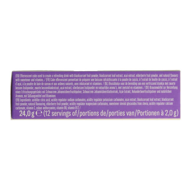 Microdrink boost blackcurrant effervescent tablets 12 pieces