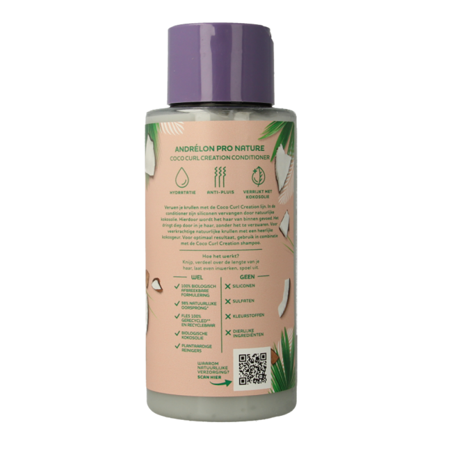 Après-shampooing Andrélon Pro Nature Coco Curl Creation 400 ml