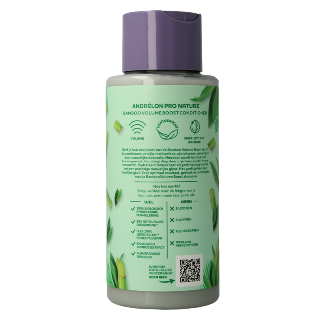 Acondicionador Andrélon Pro Nature Bamboo Volume Boost 400 ml