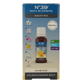 Bach Bloesem Bach Bloesem Globule parels nr. 39 nacht bio  20 Gram