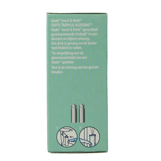 Glade Touch & fresh navul duo exotic tropical blossoms 2 Stuks