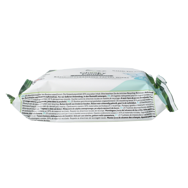 The Cheeky Panda Bambus Gesichtsreinigungstücher parfümfrei 25 Stück