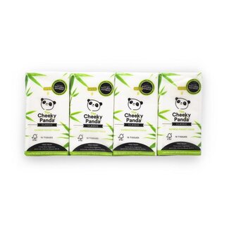 The Cheeky Panda Bamboo pocket tissues 8 x 10 packs 8 pieces