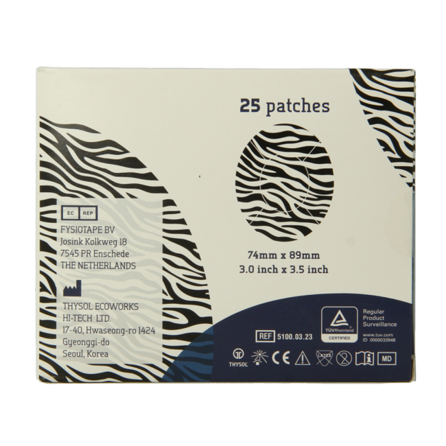 Plaster na sensor Cure Tape zebra 25 sztuk
