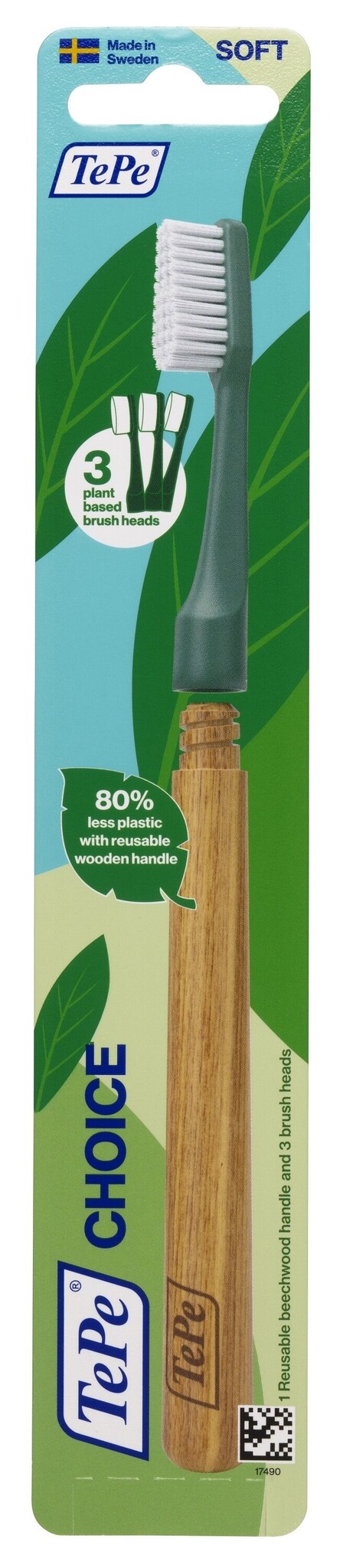 TePe Cepillo de dientes choice suave verde 3 unidades