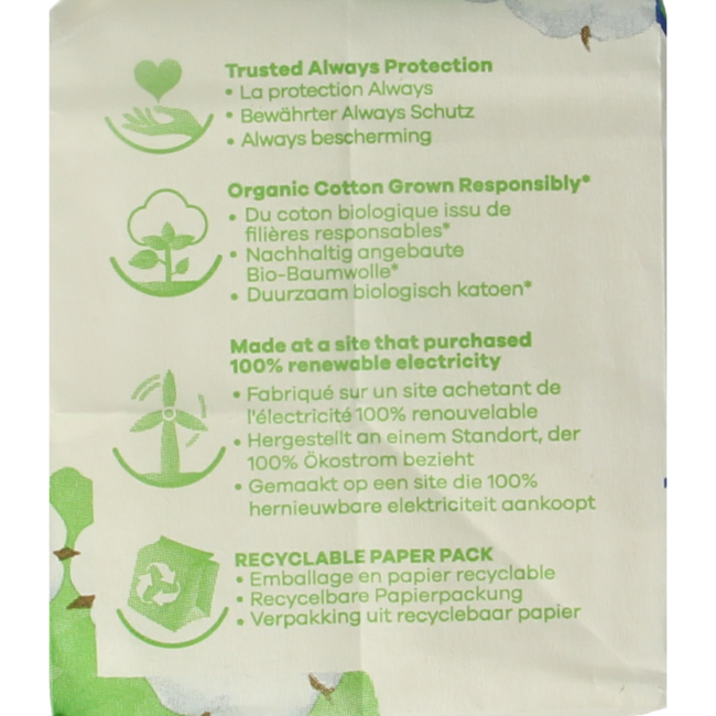 Podpaski Always Cotton Protection Normal 11 sztuk