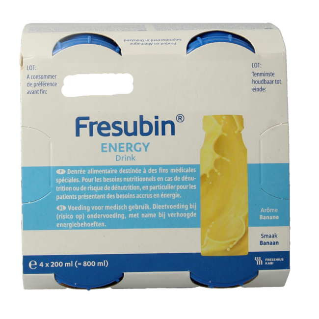 Fresubin Energy Drink sabor plátano, 4 unidades