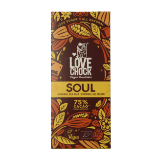 Lovechock Soul caramel sea salt organic 70 Gram