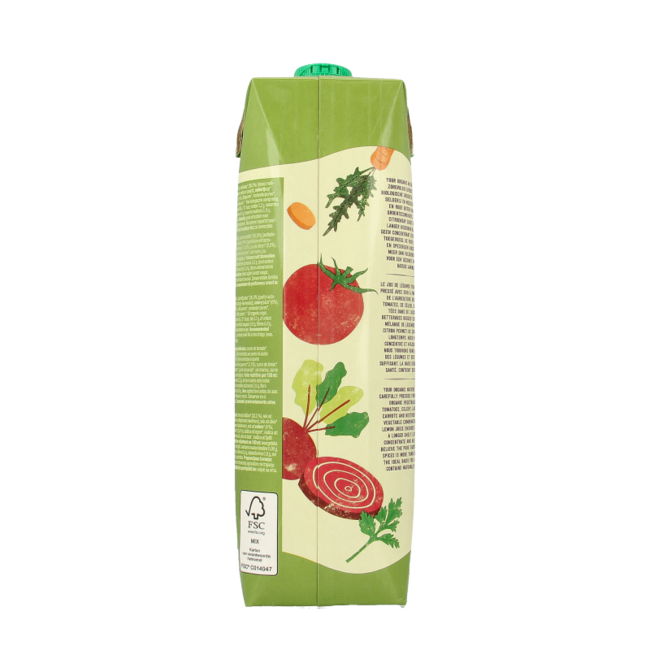 Jus de légumes mélangés bio 1 litre