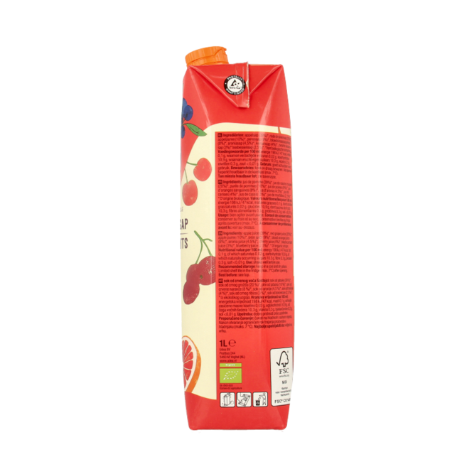 Your Organic Nature Succo di Frutti Rossi Bio 1 Litro