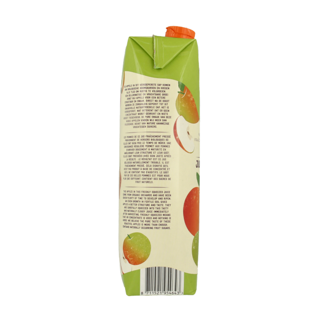 Zumo de manzana recién exprimido bio 1 litro