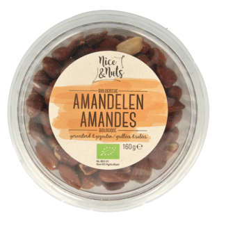 Nice & Nuts Nice & Nuts Mandorle tostate salate con buccia bio 160 Grammi