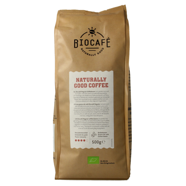 Regular organic coffee beans 500 Gram