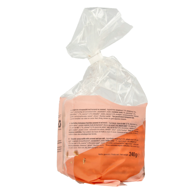Mjam Stroopwafels bio caramel et sel de mer 240 g