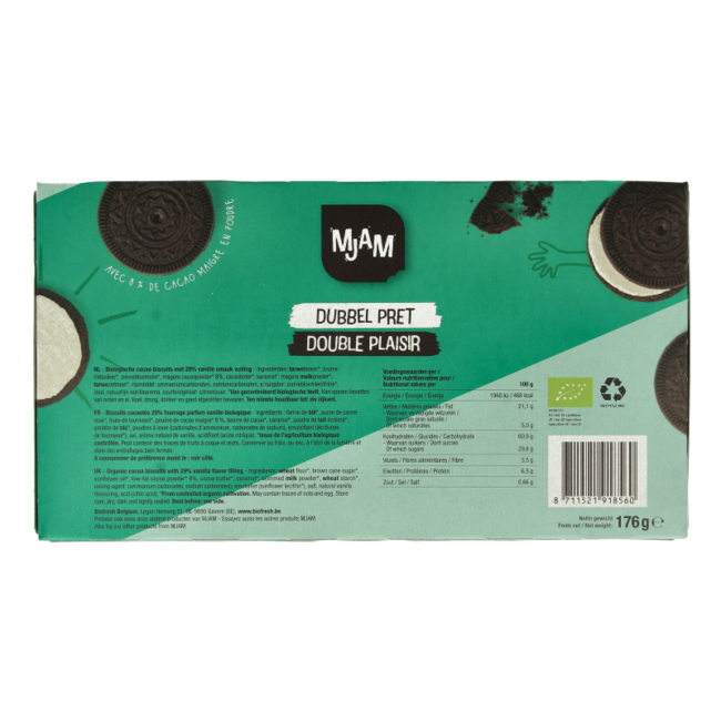 Mjam Dubbelpret bio 176 Gram