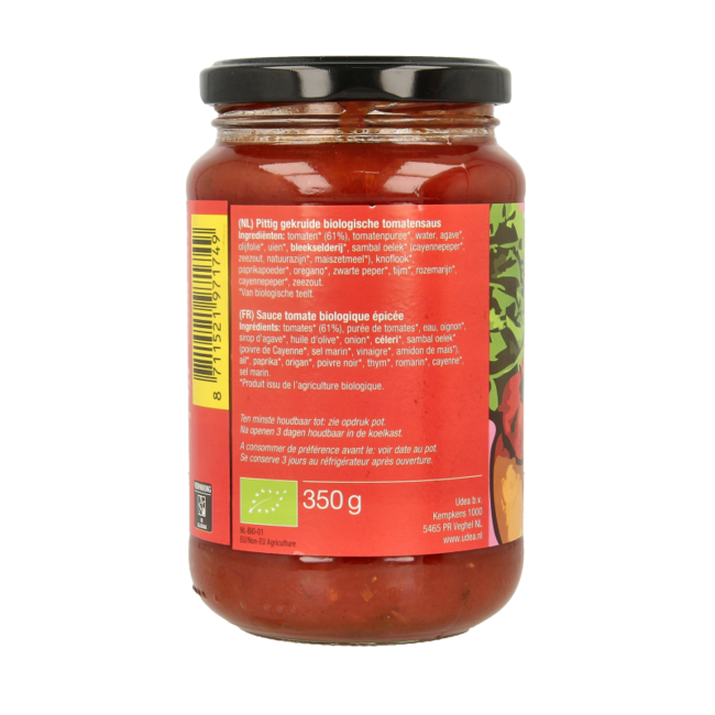 Salsa para pasta picante bio Fertilia 350 g