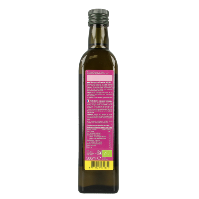 Olijfolie Spaans bio 500 Milliliter