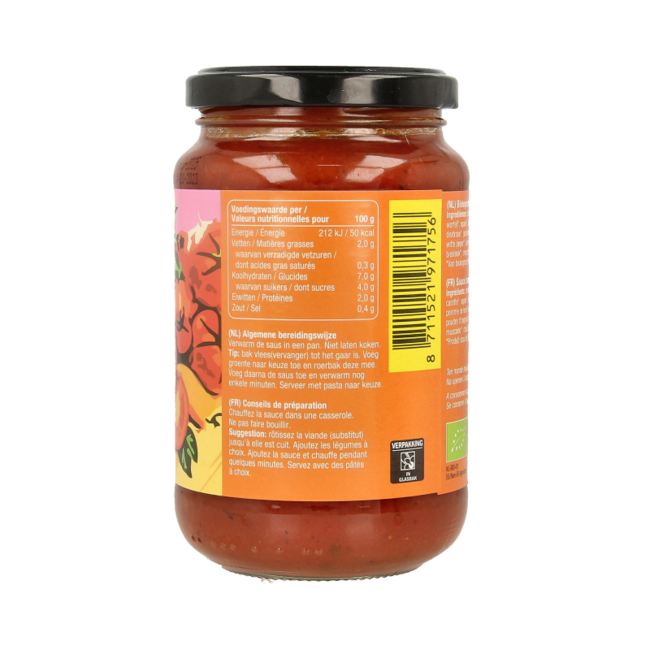 Pastasoße traditionale Bio 350 Gramm