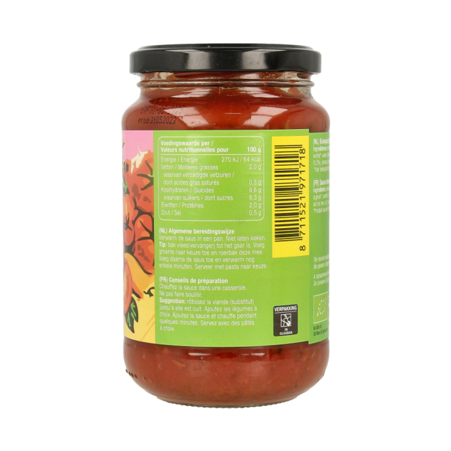 Fertilia Bio-Basilikum-Pastasauce 350 Gramm